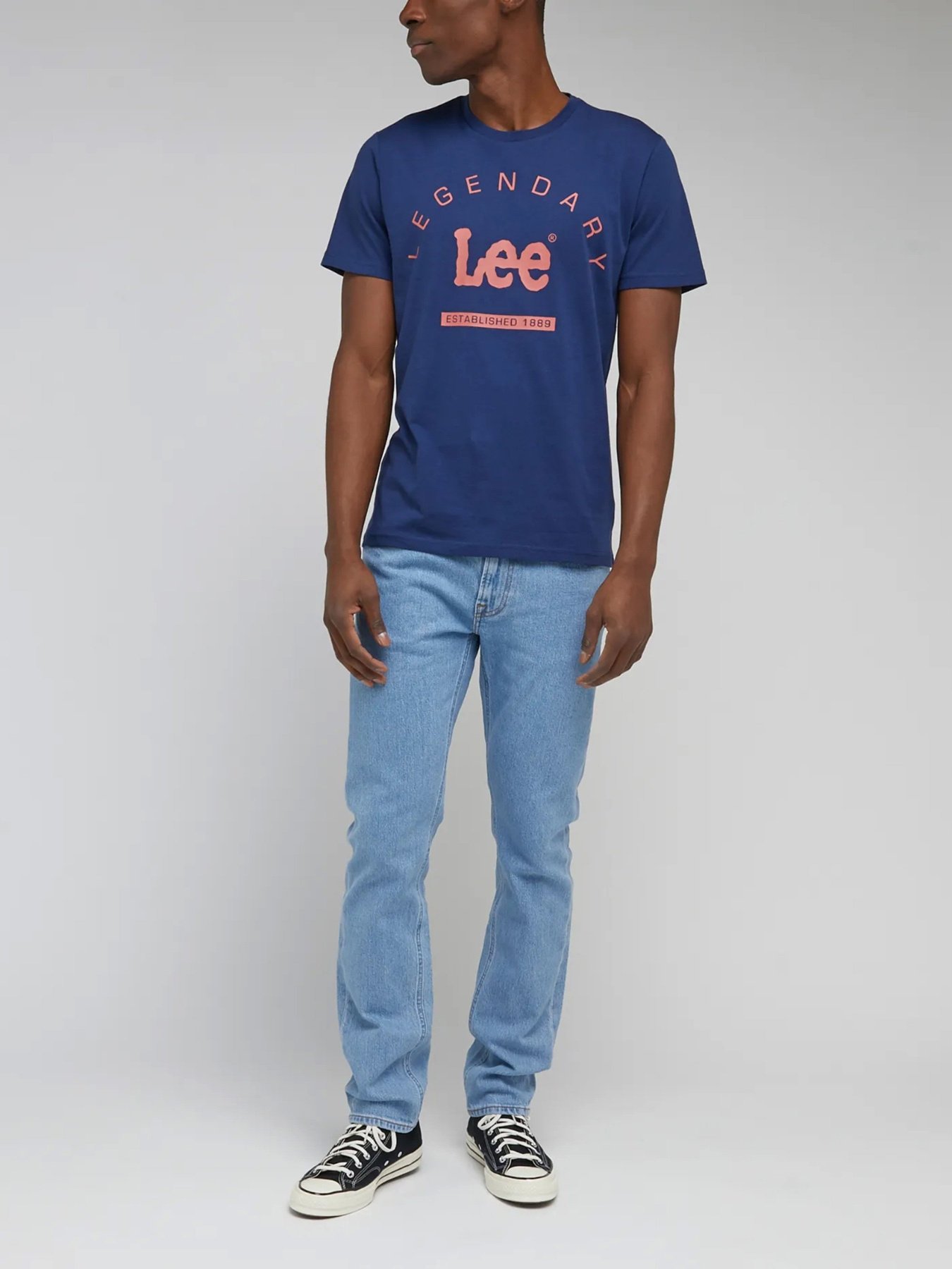 Футболка Lee Logo Crew модель LL55FQA43 Фото