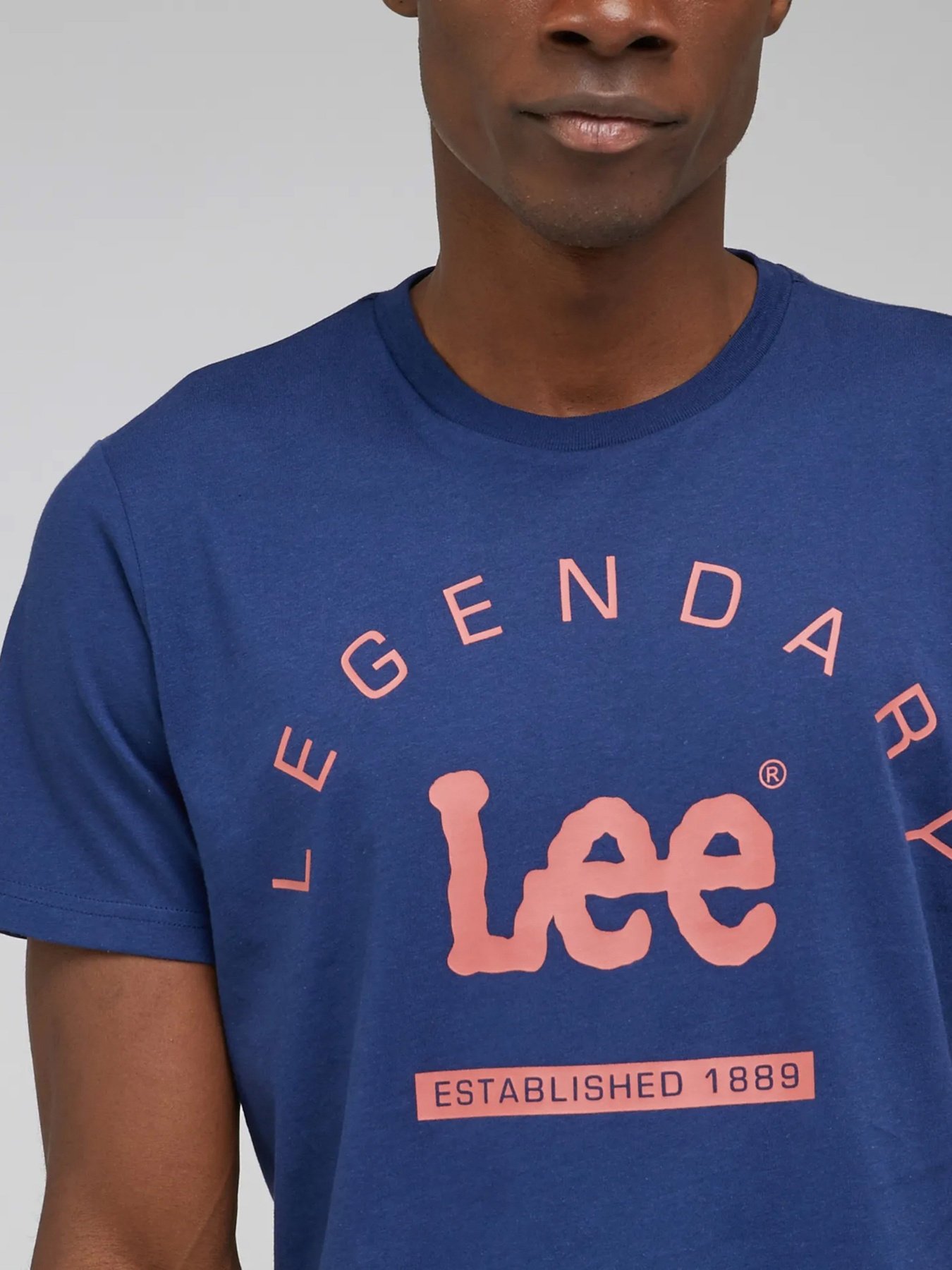 Футболка Lee Logo Crew модель LL55FQA43 Фото