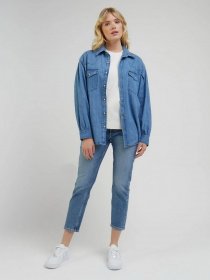 Завужені джинси Lee Rider Slim Straight модель 112341337 Фото