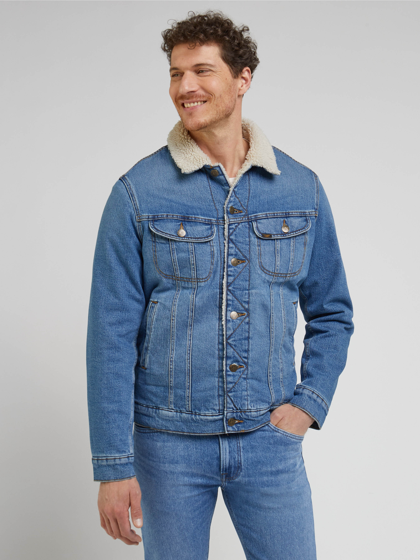Джинсова куртка Lee Sherpa модель 112341639 Фото