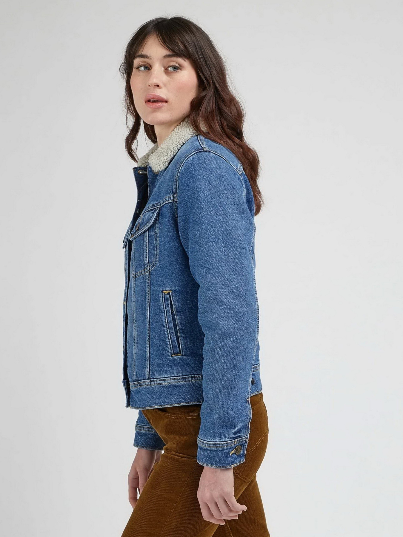 Джинсова куртка Lee Sherpa Rider модель 112341301 Фото