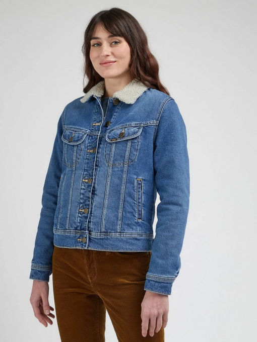 Джинсова куртка Lee Sherpa Rider модель 112341301 Фото