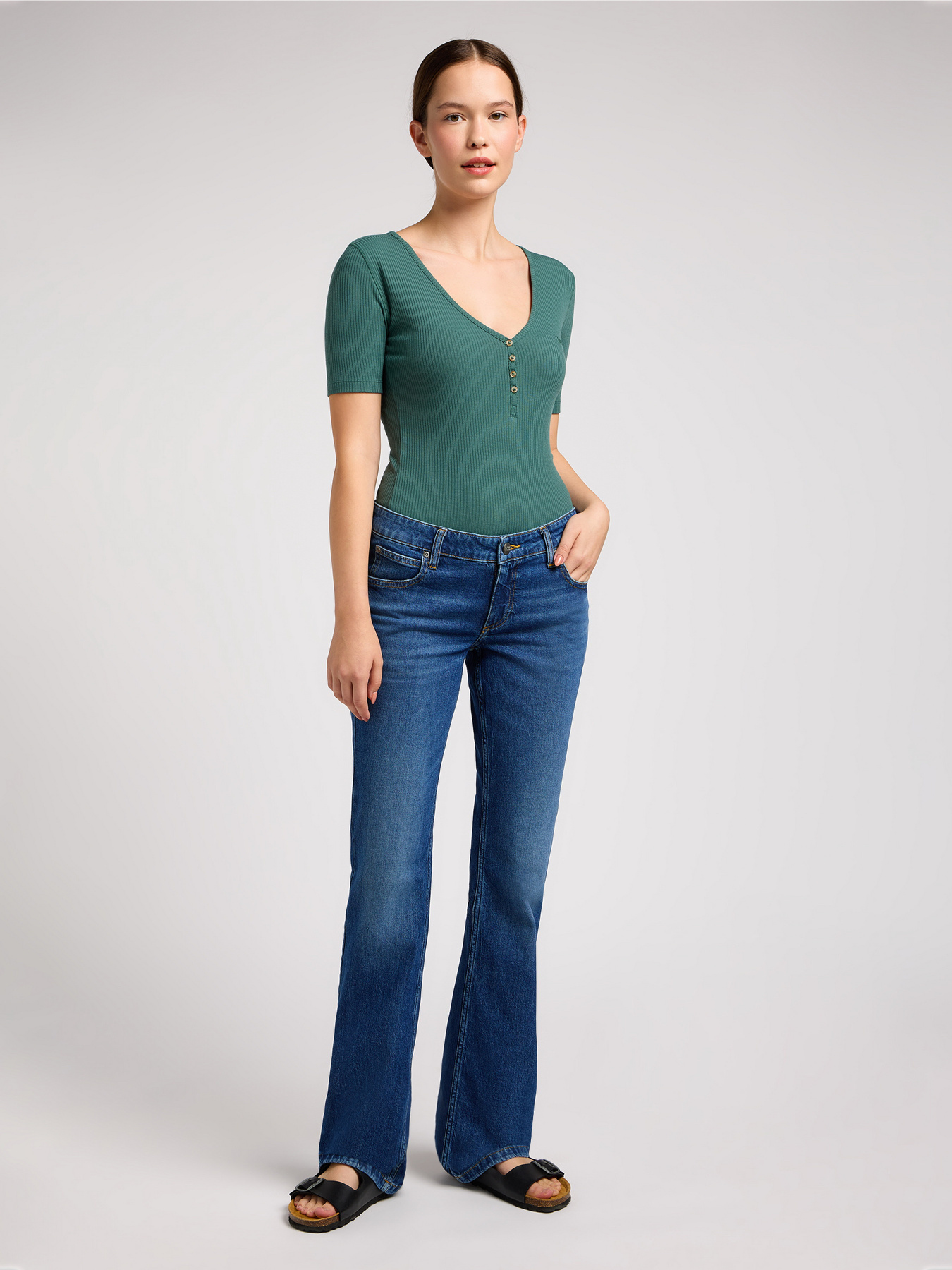 Джинси кльош Lee Jessica модель 112349548 Фото