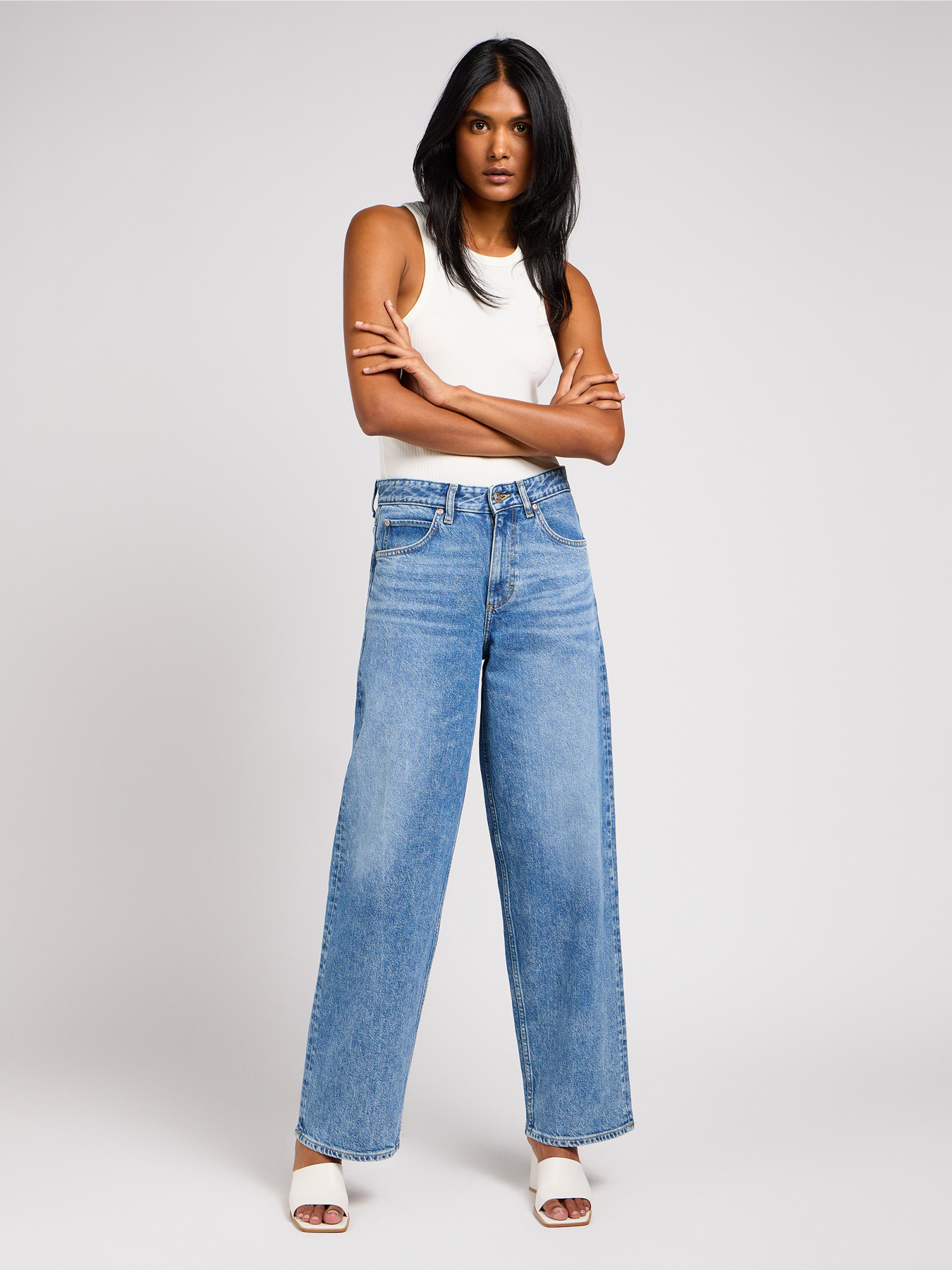 Прямые джинсы Lee Rider Loose модель 112349551 Фото