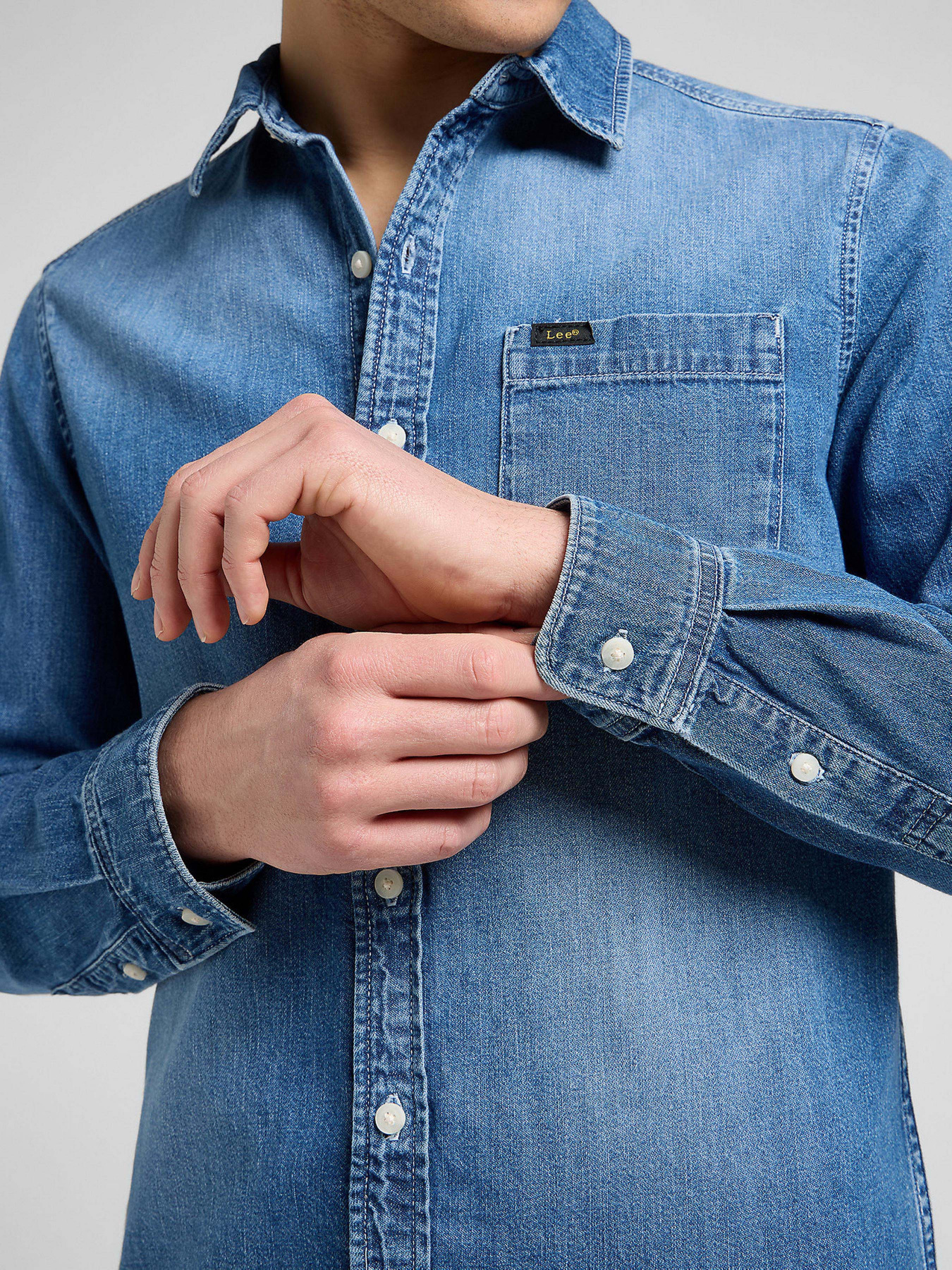 Рубашка повседневная Lee модель 112370551 Фото