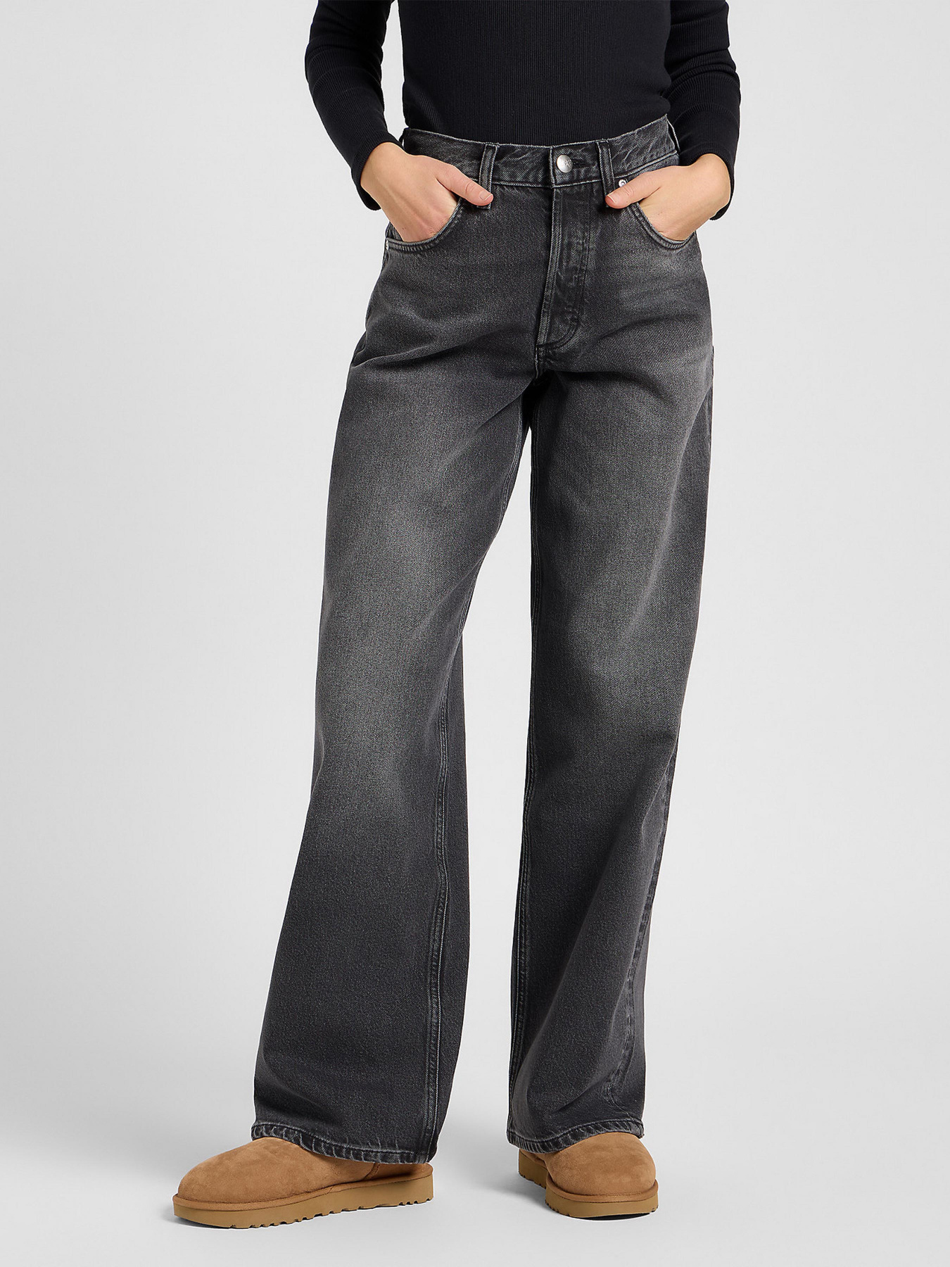 Широкі джинси Lee модель 112371088 Широкі джинси Lee модель 112371088 Фото