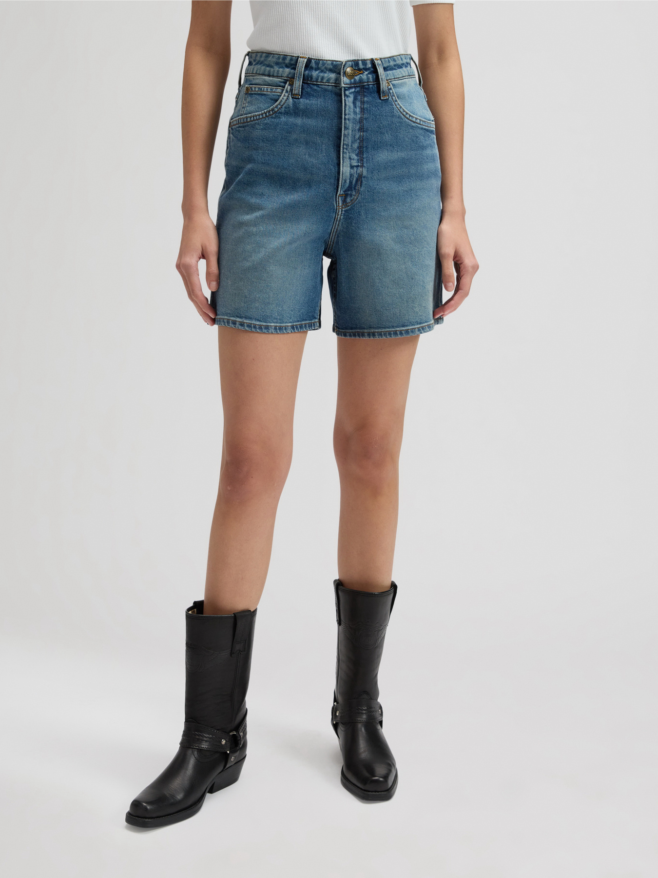 Джинсовые шорты Lee модель 112376778 Фото