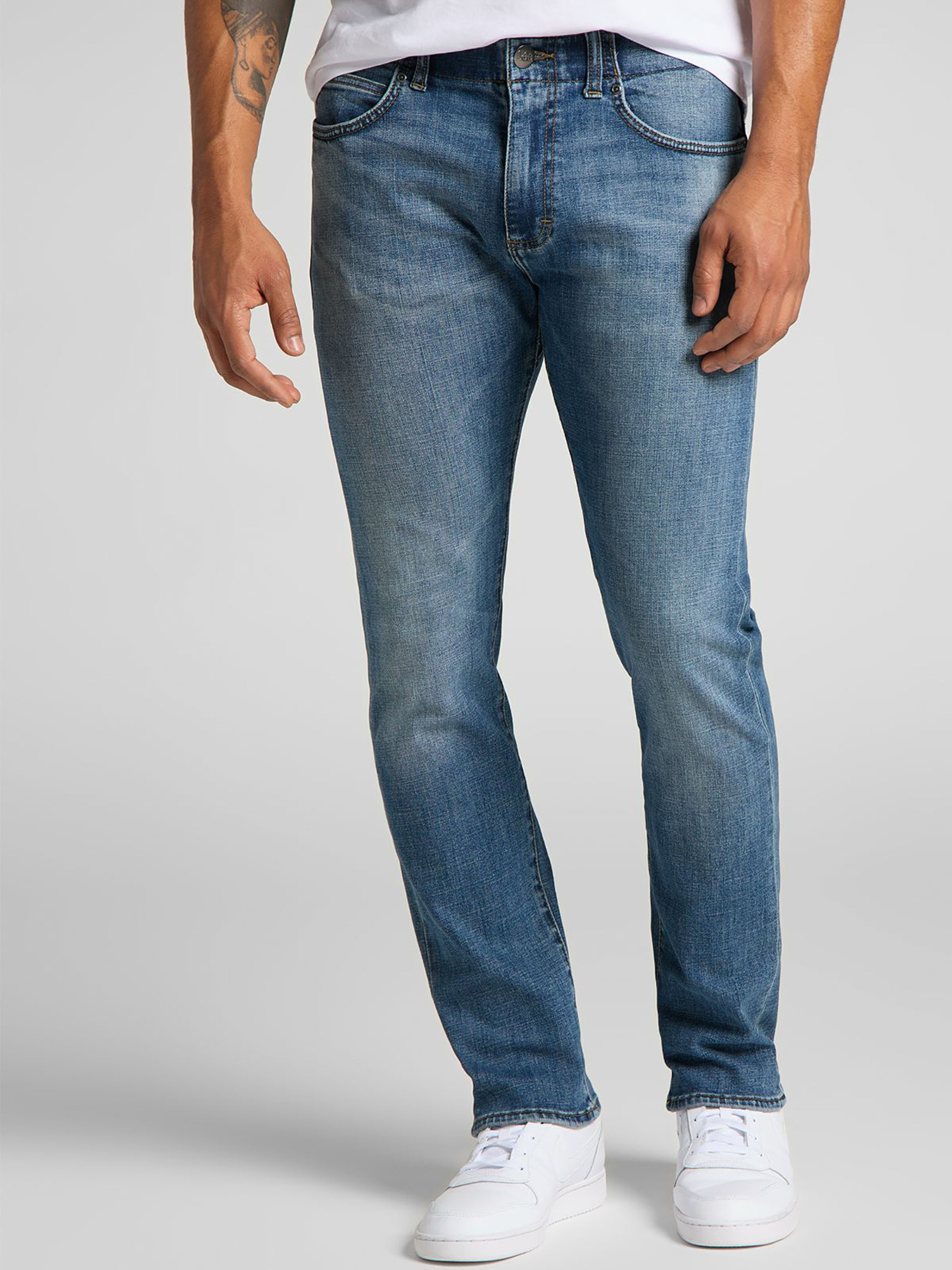 Чоловічі Прямі джинси Lee SLIM FIT MVP (LEE768) колір синій, матеріал бавовна/поліестер