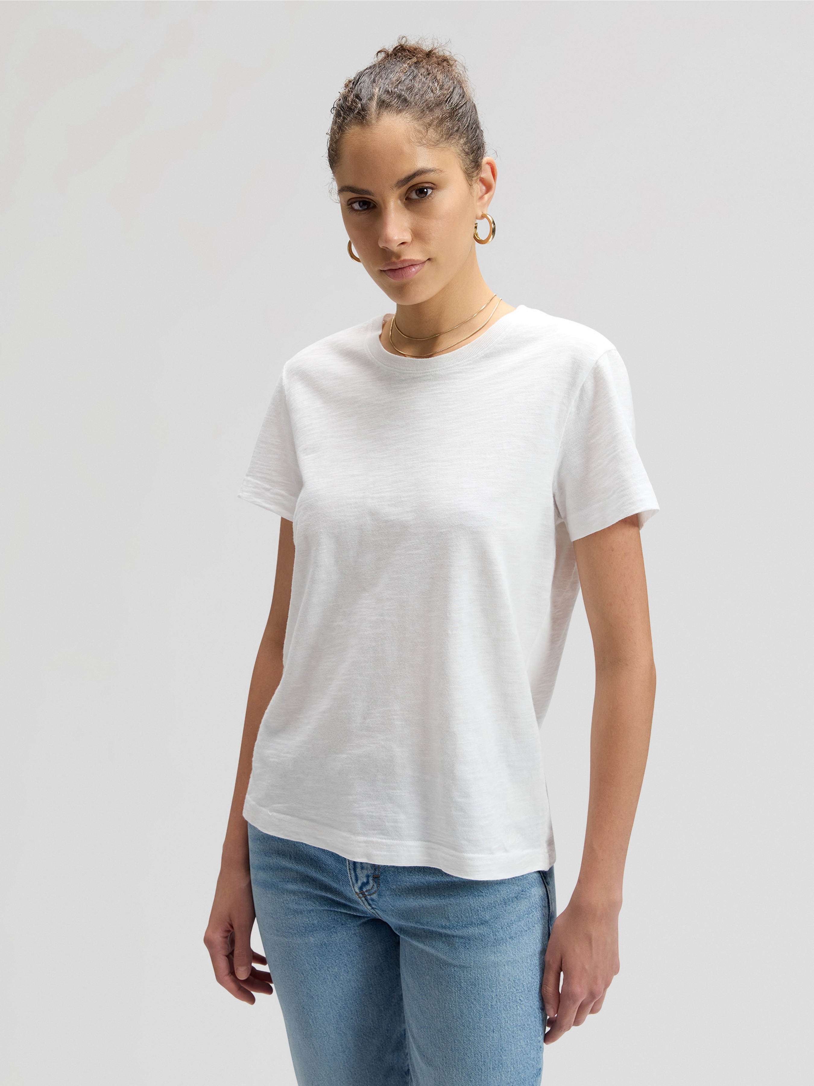 Бавовняна Жіноча Футболка Lee PERFECT TEE (LEE778) колір білий