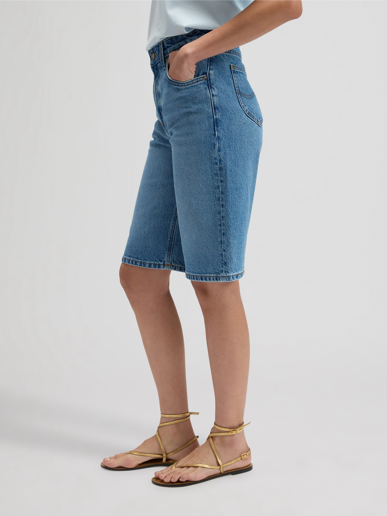 Джинсові шорти Lee модель 112376720 Фото