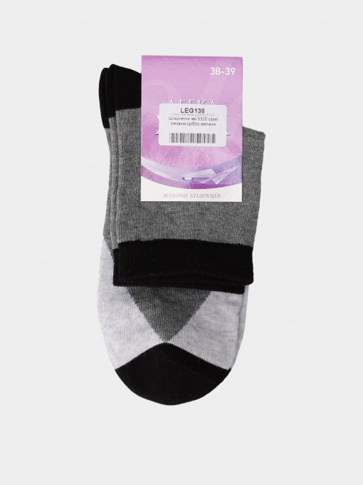 Носки Легка Хода модель 5320 сірий меланж-срібло меланж Фото