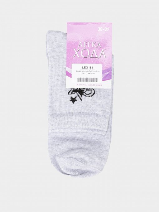 Носки Легка Хода модель 5453 срібло меланж Фото