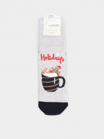 Шкарпетки Легка Хода модель 5490 срібло меланж Фото