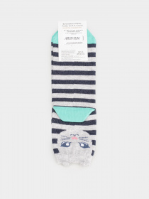 Шкарпетки Легка Хода модель 9295 маріне меланж-срібло меланж Фото