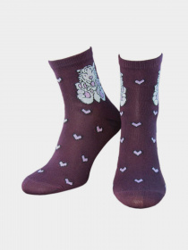 Носки и гольфы Легка Хода модель 5452 срібло меланж Фото