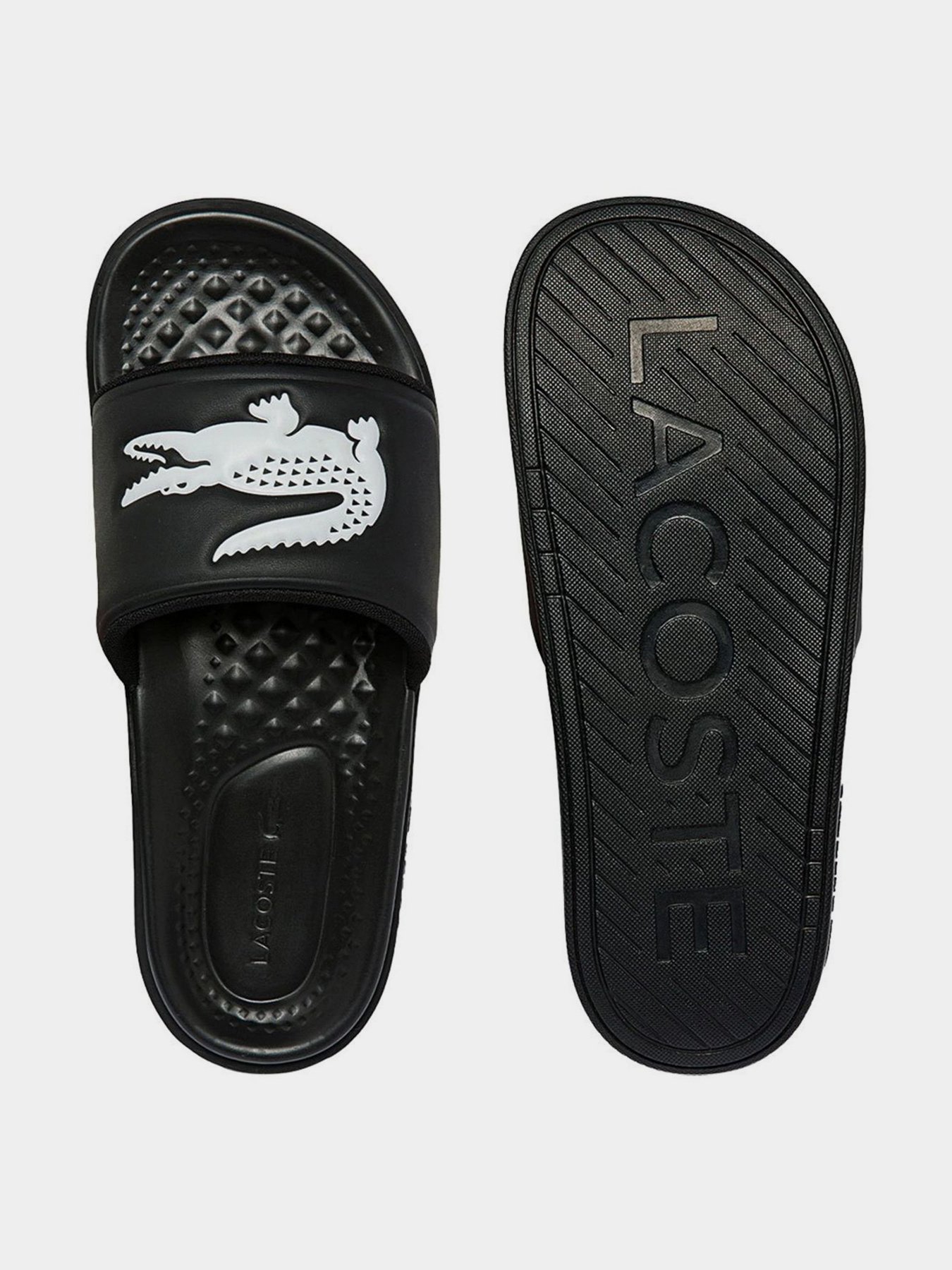 Шлепанцы Lacoste Croco Dualiste модель 743CMA0020312 Шлепанцы Lacoste Croco Dualiste модель 743CMA0020312 Фото