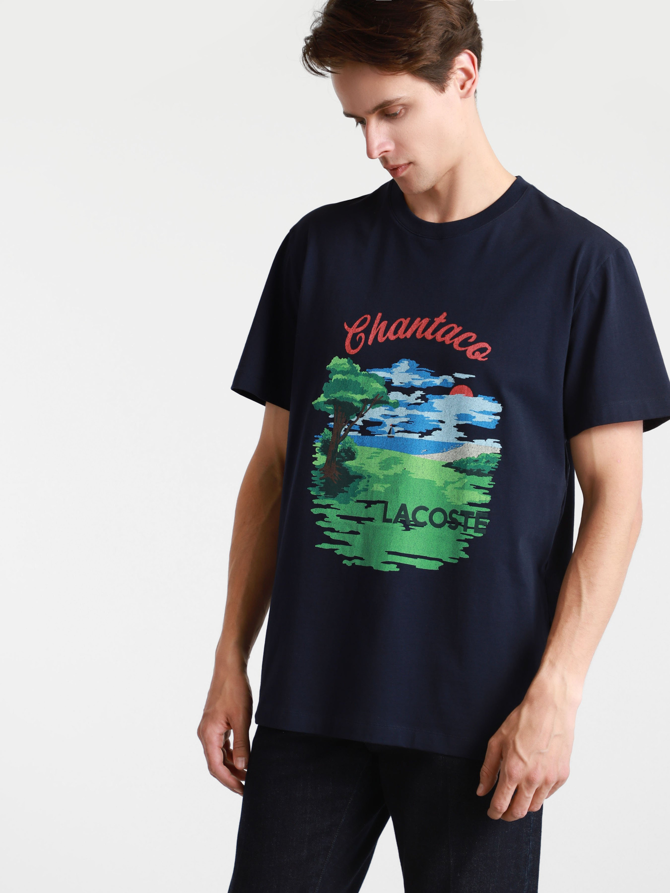 Футболка Lacoste модель TH0437MNW Фото