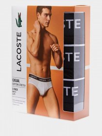 Набор трусов Lacoste Slip модель 8H3472031 Набор трусов Lacoste Slip модель 8H3472031 Фото
