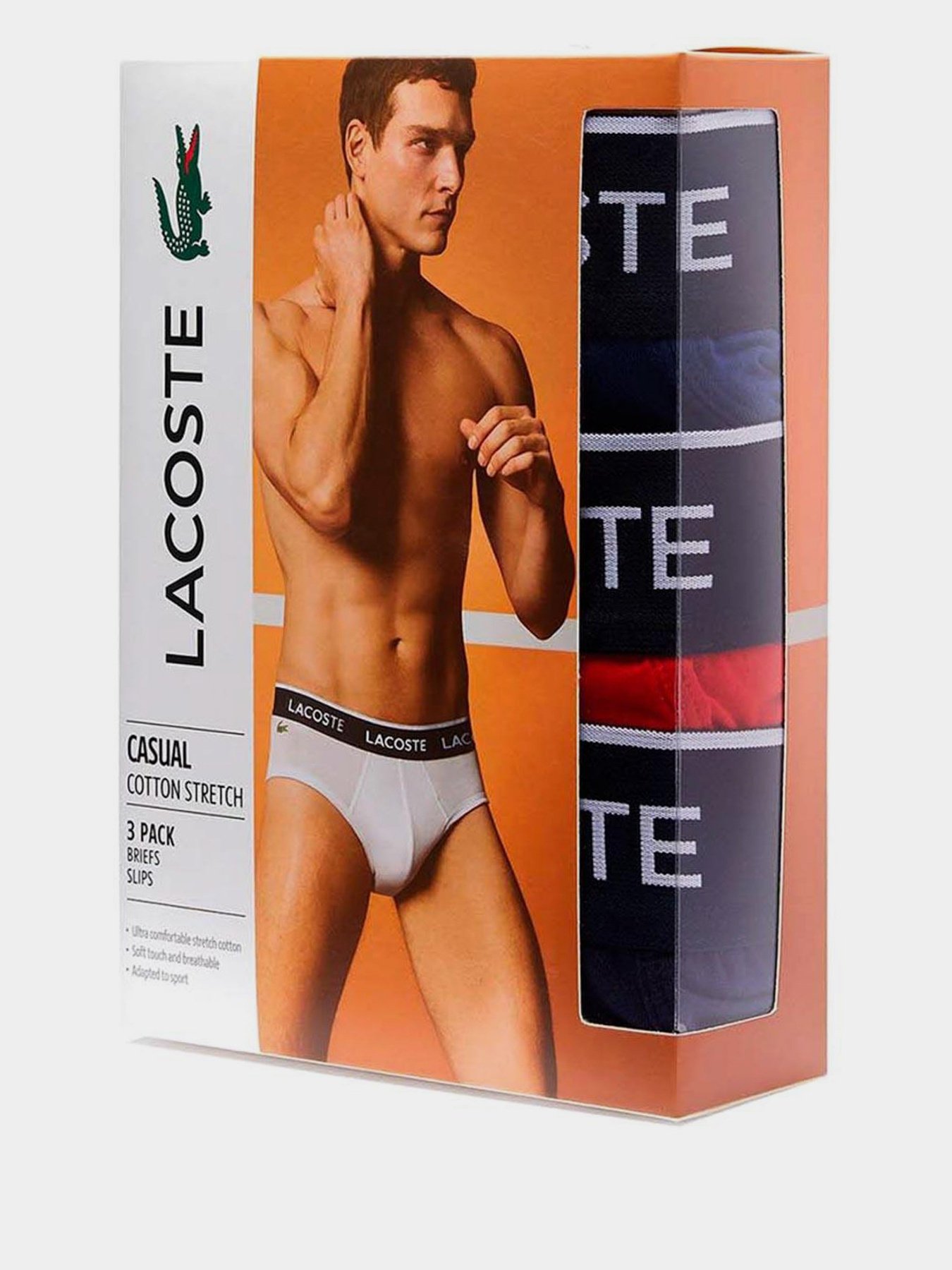 Набор трусов Lacoste Slip модель 8H3472W64 Фото