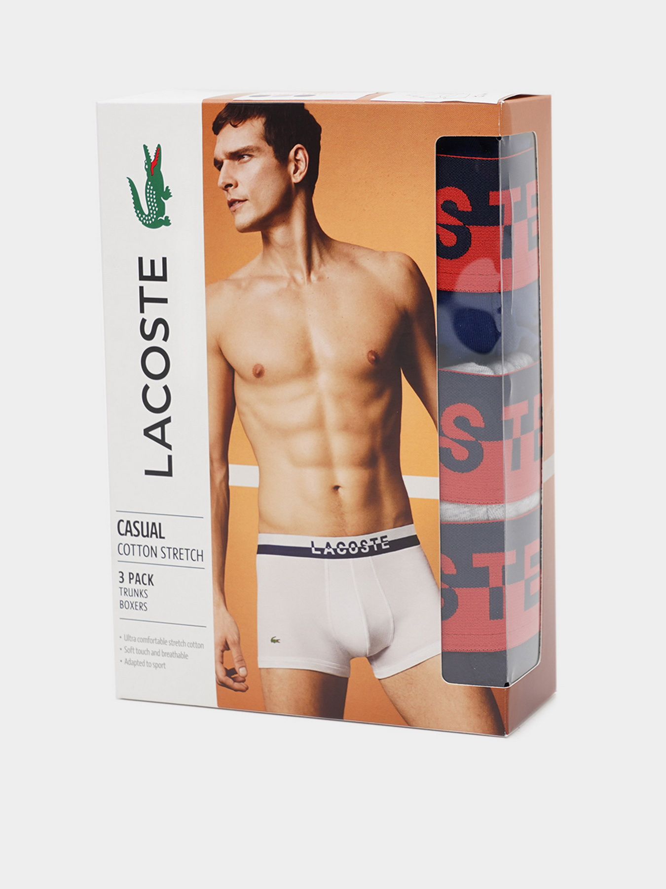 Набор трусов Lacoste Boxer модель 5H3388RTB Набор трусов Lacoste Boxer модель 5H3388RTB Фото