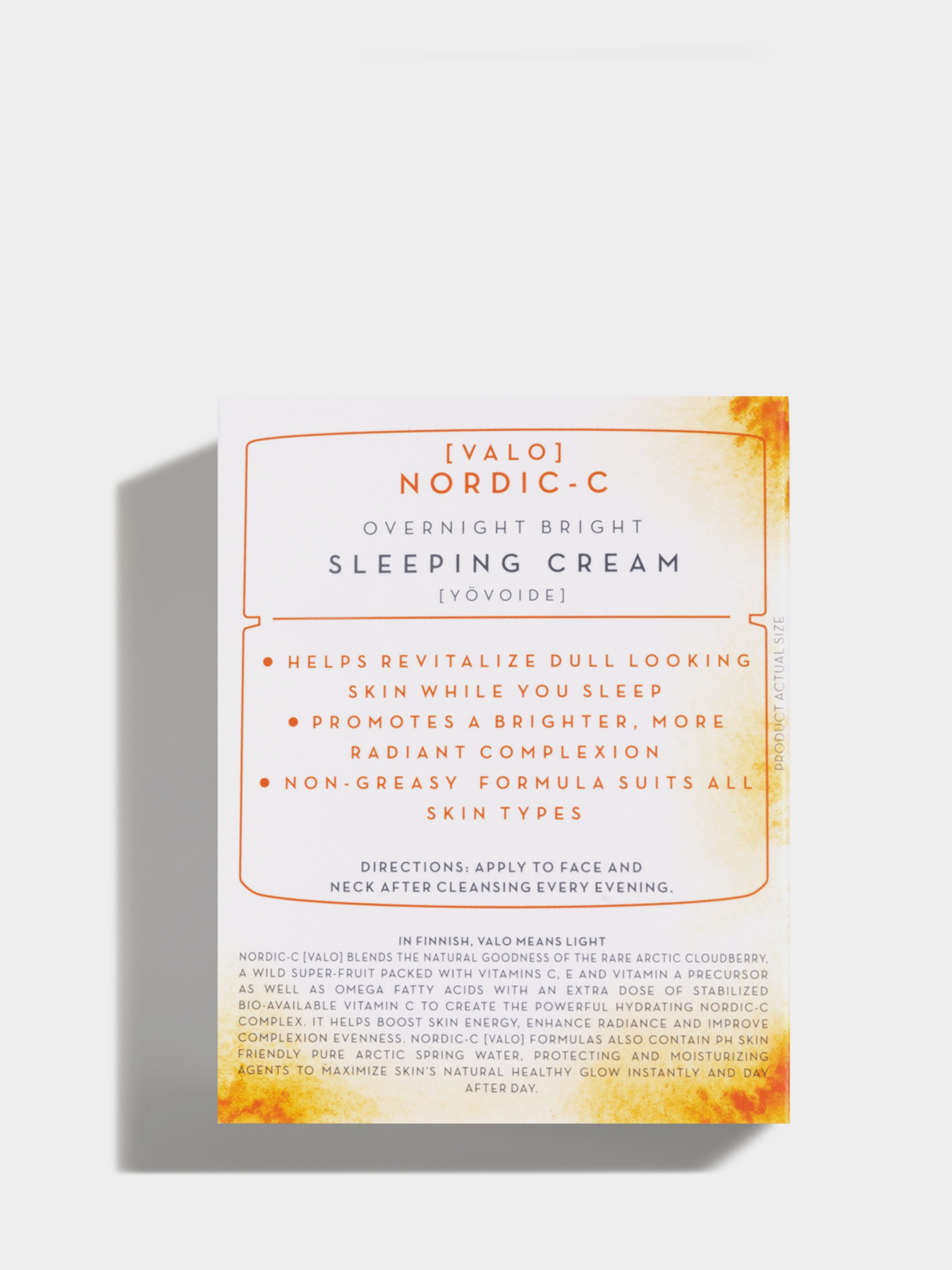 Крем ночной для лица Valo LUMENE модель 6412600802283 Фото