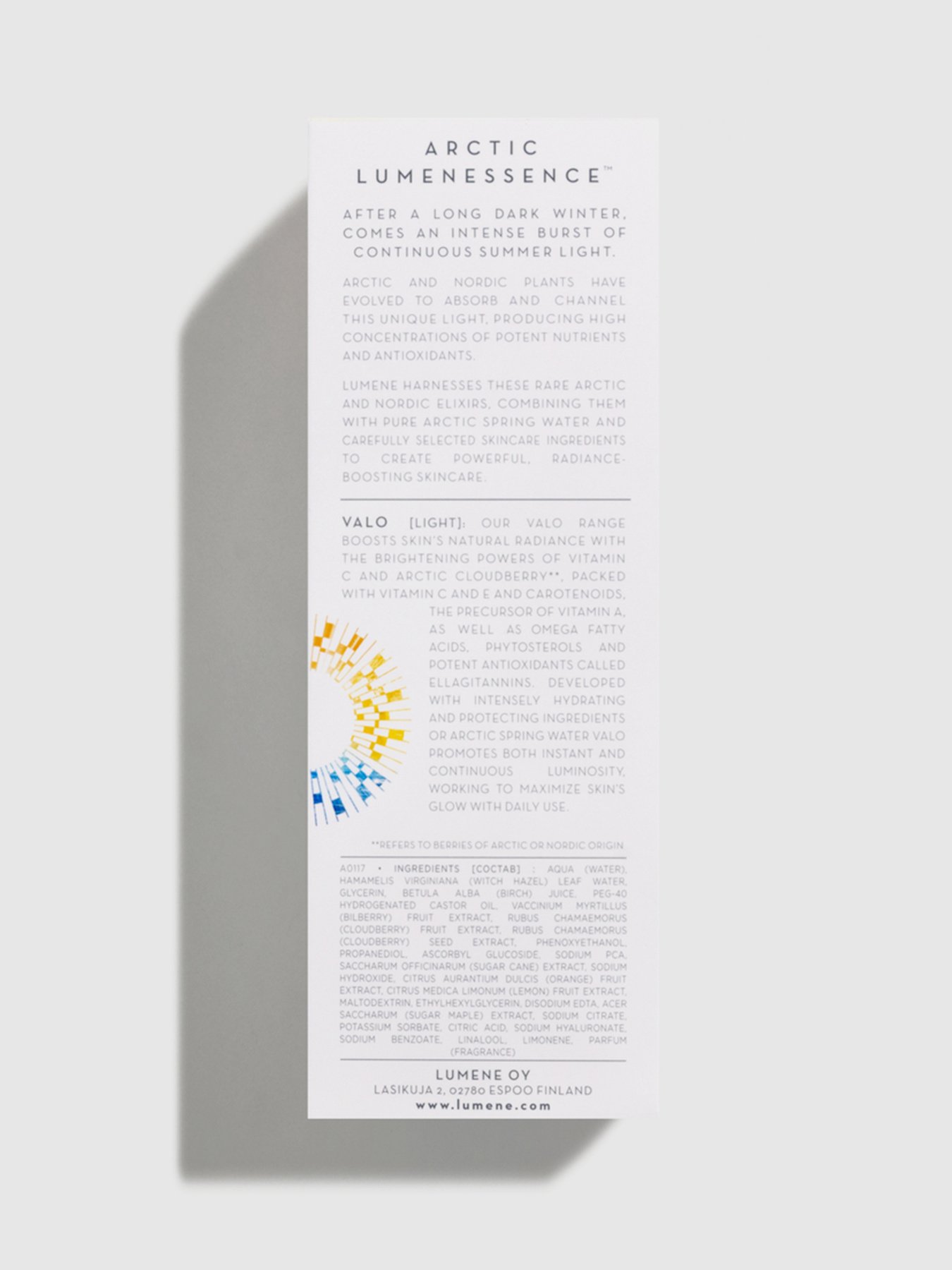 Лосьон для лица Valo LUMENE модель 6412600802580 Фото