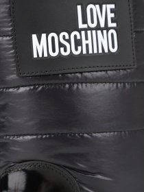Сапоги дутики Love Moschino модель 1211204_чорний з білим Фото