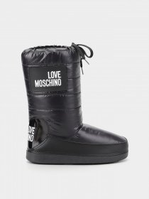 Чоботи дутики Love Moschino модель 1211204_чорний з білим Фото