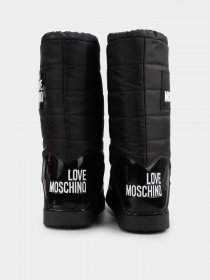 Сапоги дутики Love Moschino модель 1211205_чорний з білим Фото
