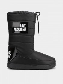 Сапоги дутики Love Moschino модель 1211205_чорний з білим Фото