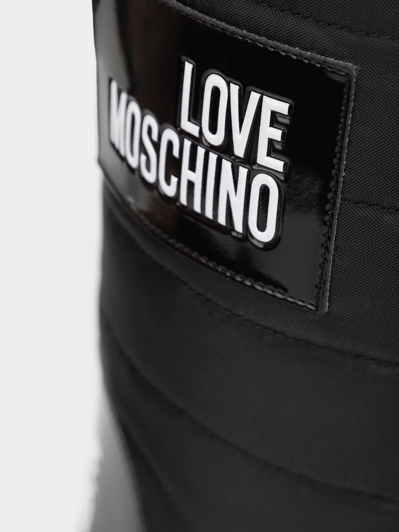 Чоботи дутики Love Moschino модель 1211205_чорний з білим Фото