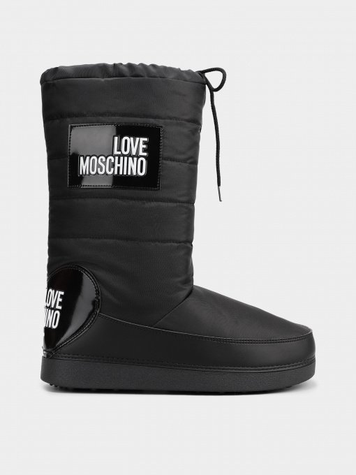 Чоботи дутики Love Moschino модель 1211205_чорний з білим Фото