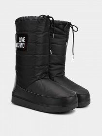 Чоботи дутики Love Moschino модель 1211205_чорний з білим Фото