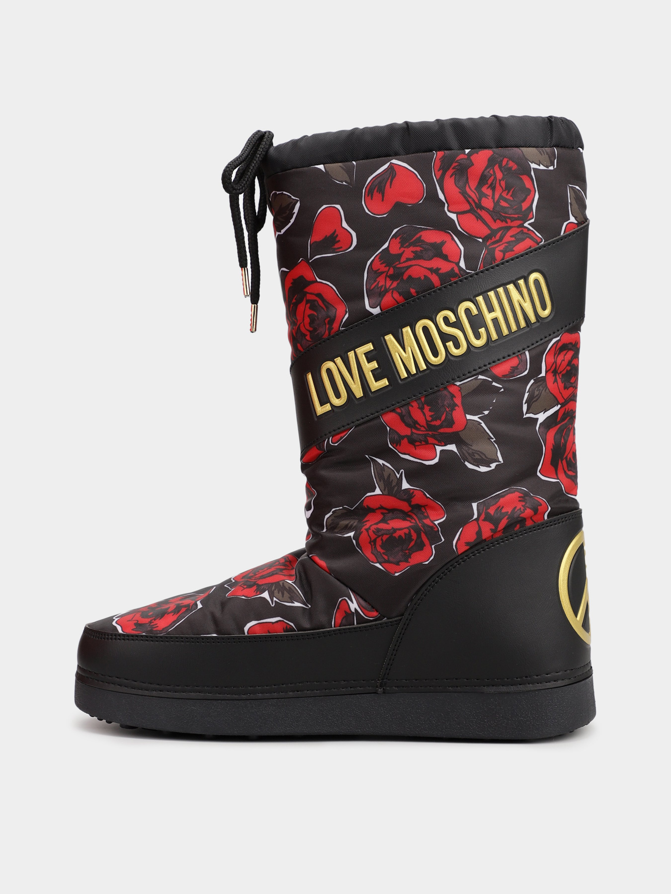 Сапоги дутики Love Moschino модель 1211207_чорний комб. Фото