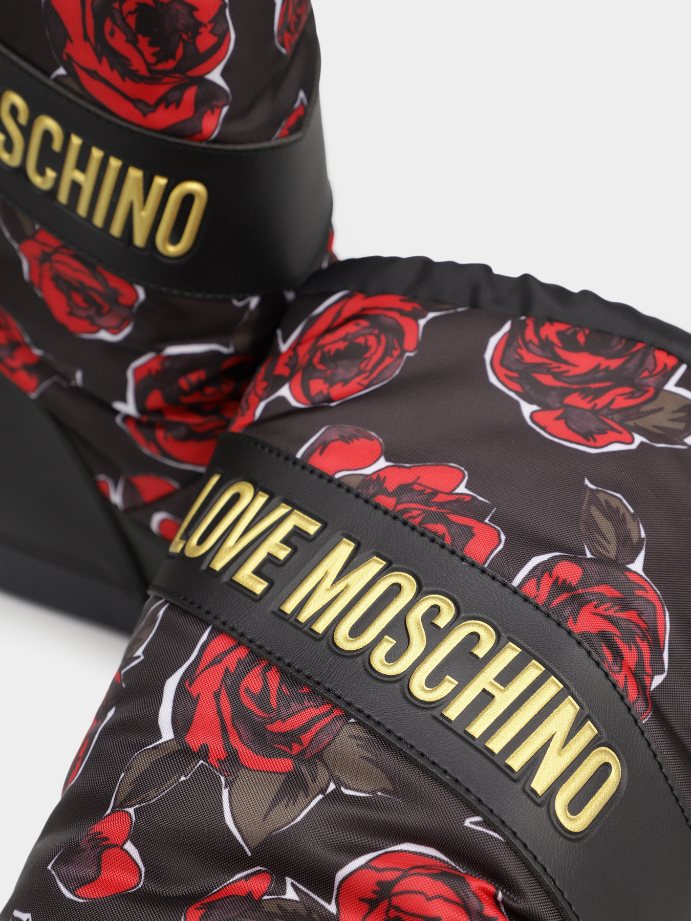 Чоботи дутики Love Moschino модель 1211207_чорний комб. Фото