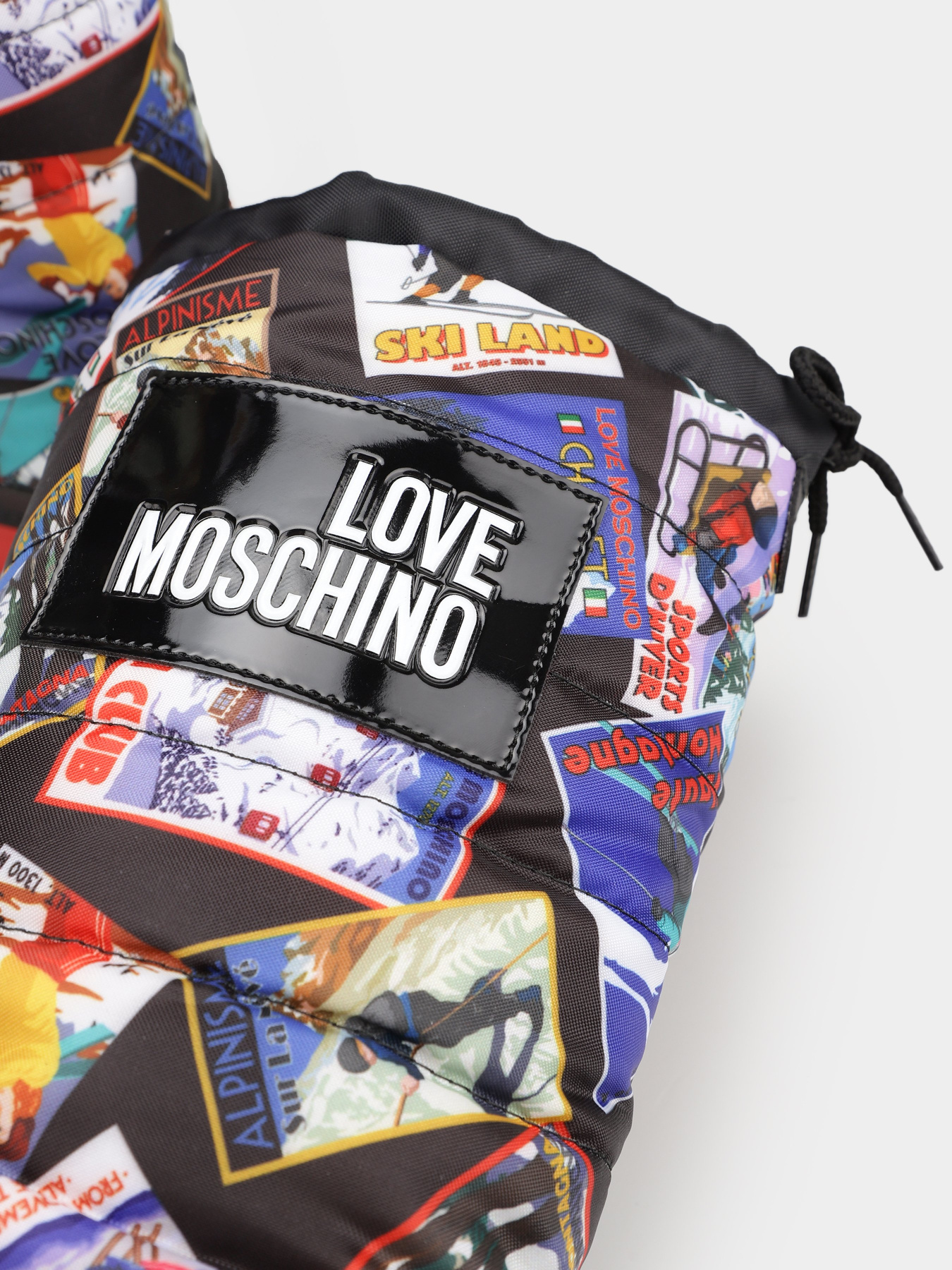 Сапоги дутики Love Moschino модель 1211201_чорний комб. Фото