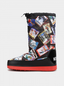 Сапоги дутики Love Moschino модель 1211201_чорний комб. Фото