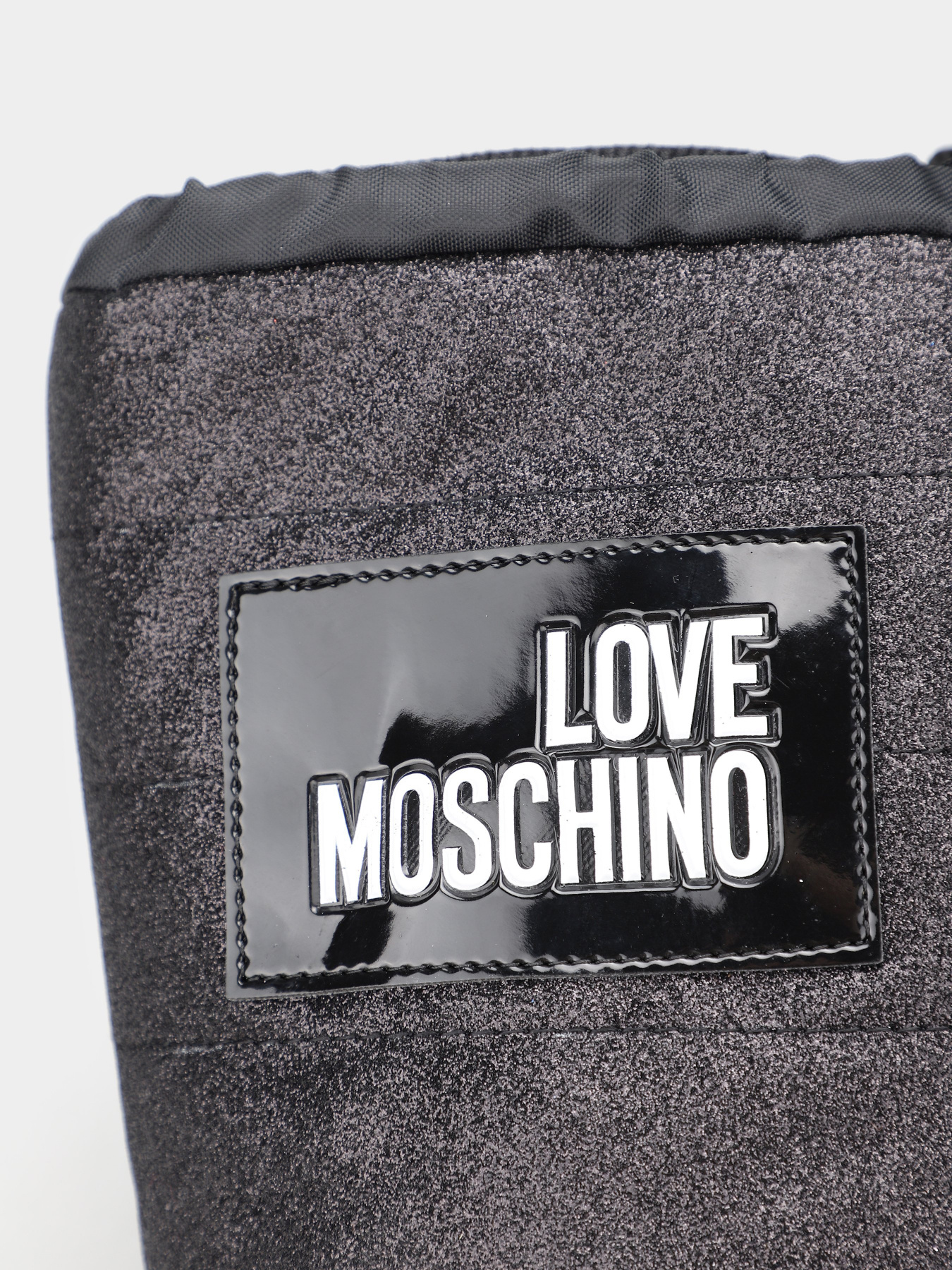 Сапоги дутики Love Moschino модель 1211202_чорний з білим Фото
