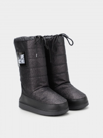 Чоботи дутики Love Moschino модель 1211202_чорний з білим Фото