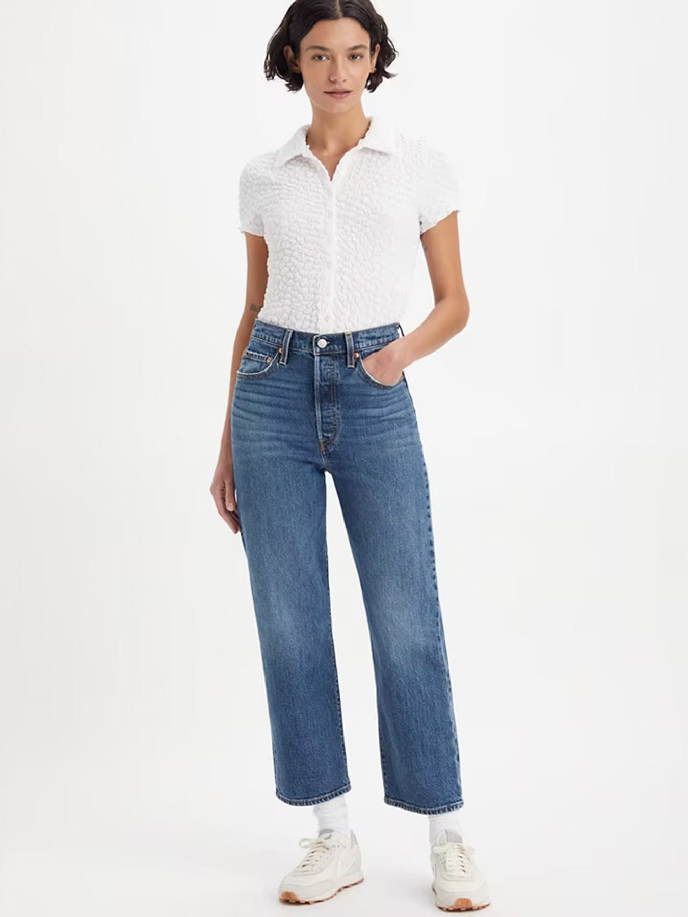 Прямі джинси Levi's Ribcage No Back Pocket модель A6273;0000 Фото