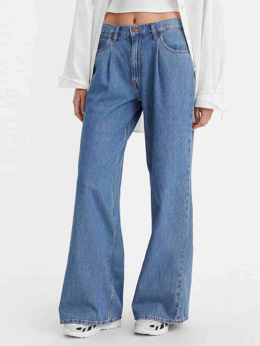 Широкие джинсы Levi's Baggy Dad Wide Leg Cause And E модель A7455;0001 Фото