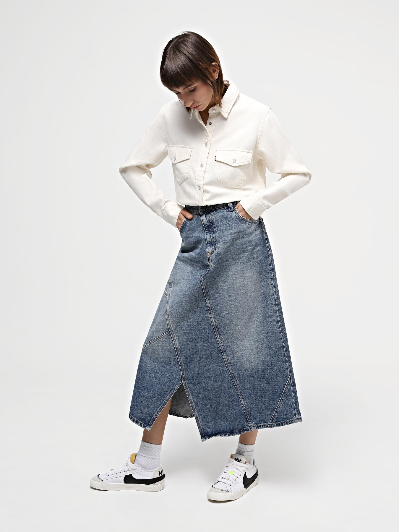 Сорочка Levi's Iconic Western Ecru Crew 4 модель 16786;0014 Фото