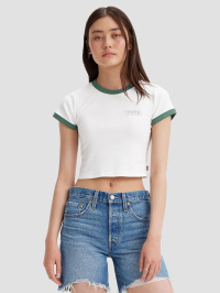 Білий - Футболка Levi's Graphic Ringer Mini