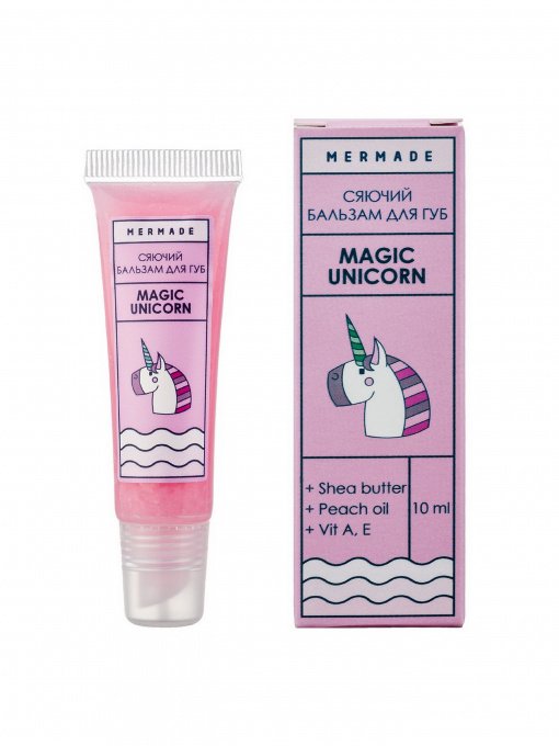 Сияющий бальзам для губ Magic Unicorn MERMADE модель 4820241301287 Фото