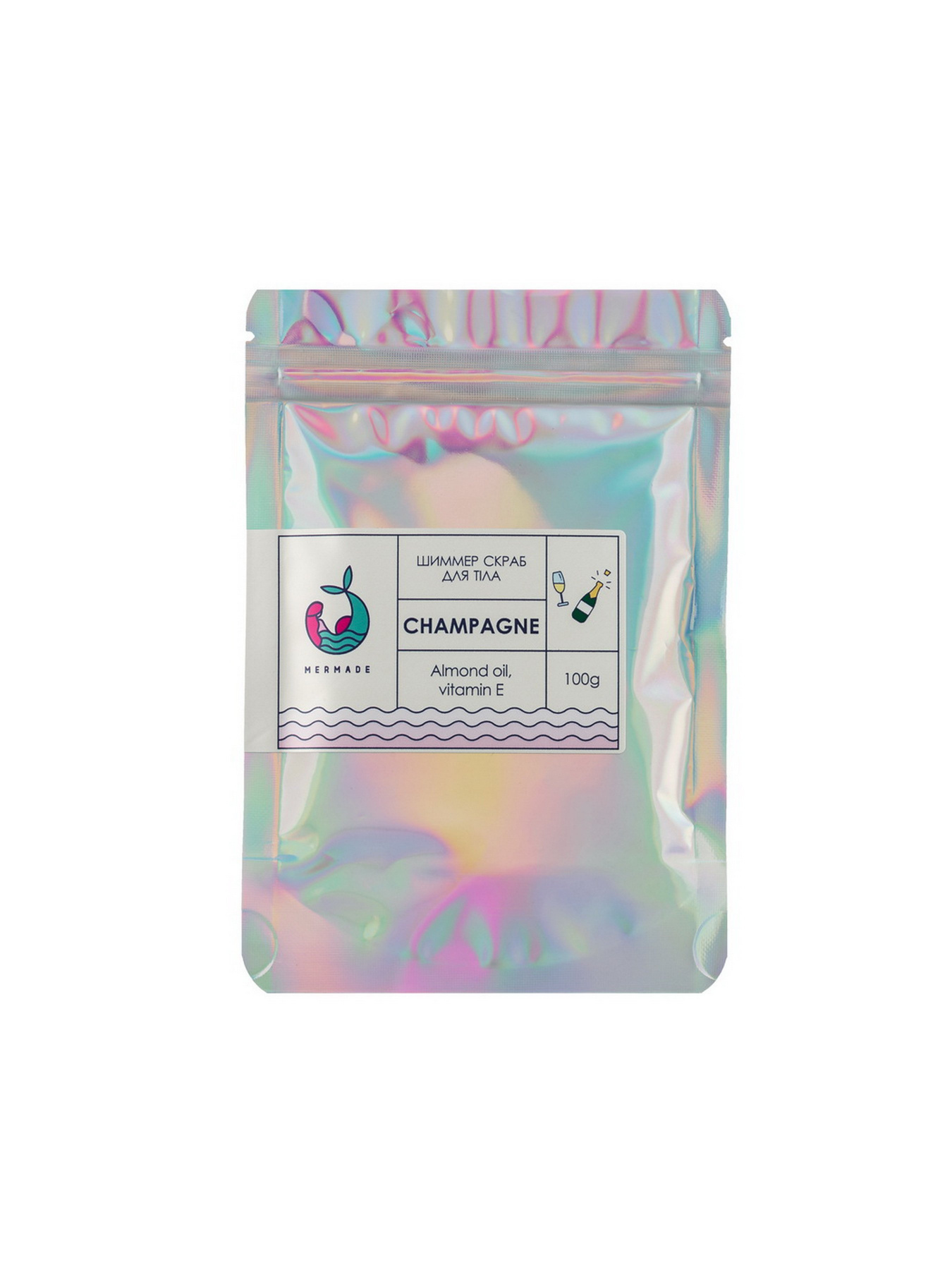 Шимер скраб Champagne MERMADE модель 4820241300426 Фото