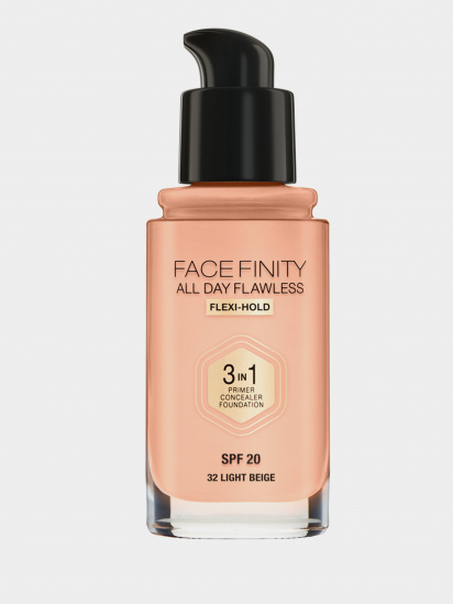 MAX FACTOR ­Тональна основа SPF 20 Facefinity All Day Flawless 3-in-1 Foundation модель 3614227923256 — фото - INTERTOP