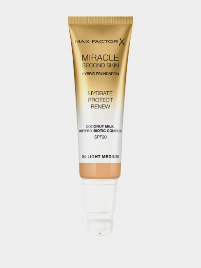 MAX FACTOR ­Тональна основа для обличчя Miracle Second Skin Foundation модель 3614229764840 — фото - INTERTOP