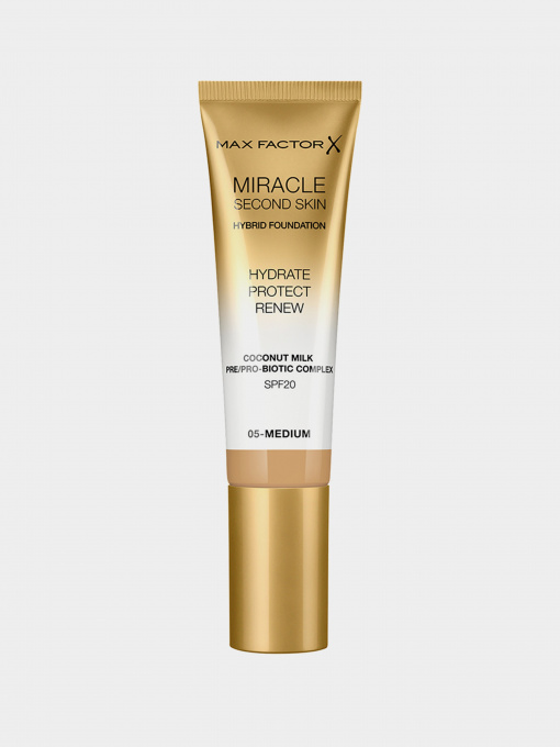 Тональна основа для обличчя Miracle Second Skin Foundation MAX FACTOR модель 3614229764833 Фото