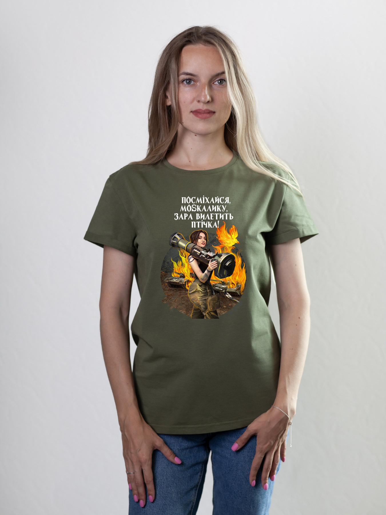 Футболка Military Women модель Куба_олива Фото