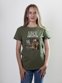 Футболка Military Women модель Мужність_олива Фото